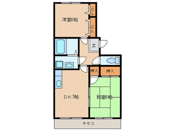 レイクヒルＫＡＳＡの物件間取画像